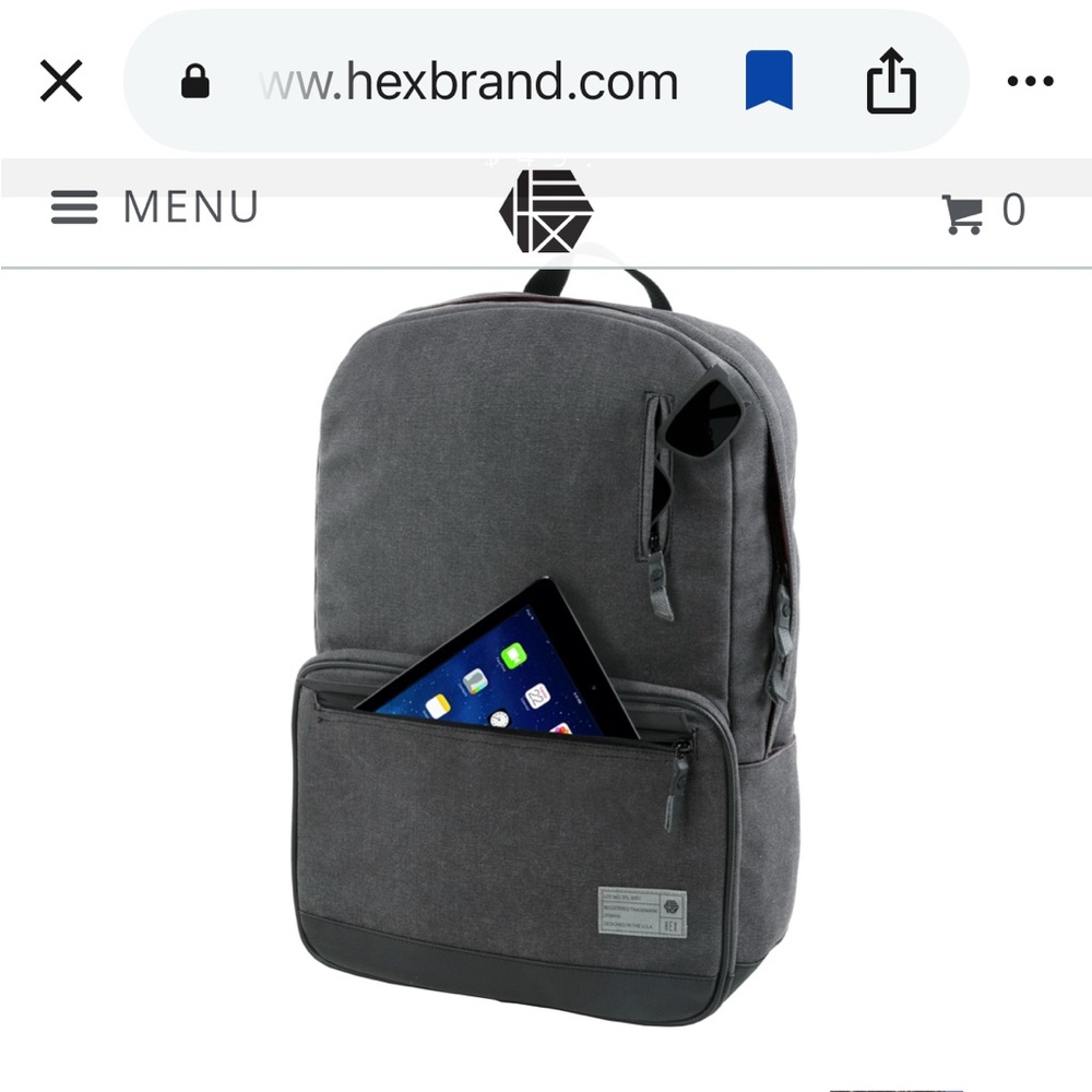 Gray Backpack for Men